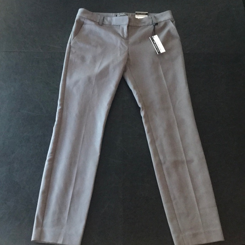Express Gray Ankle Dress Pants